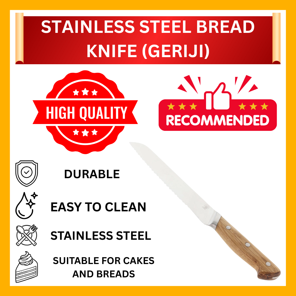 STAINLESS STEEL BREAD KNIFE (GERIJI)