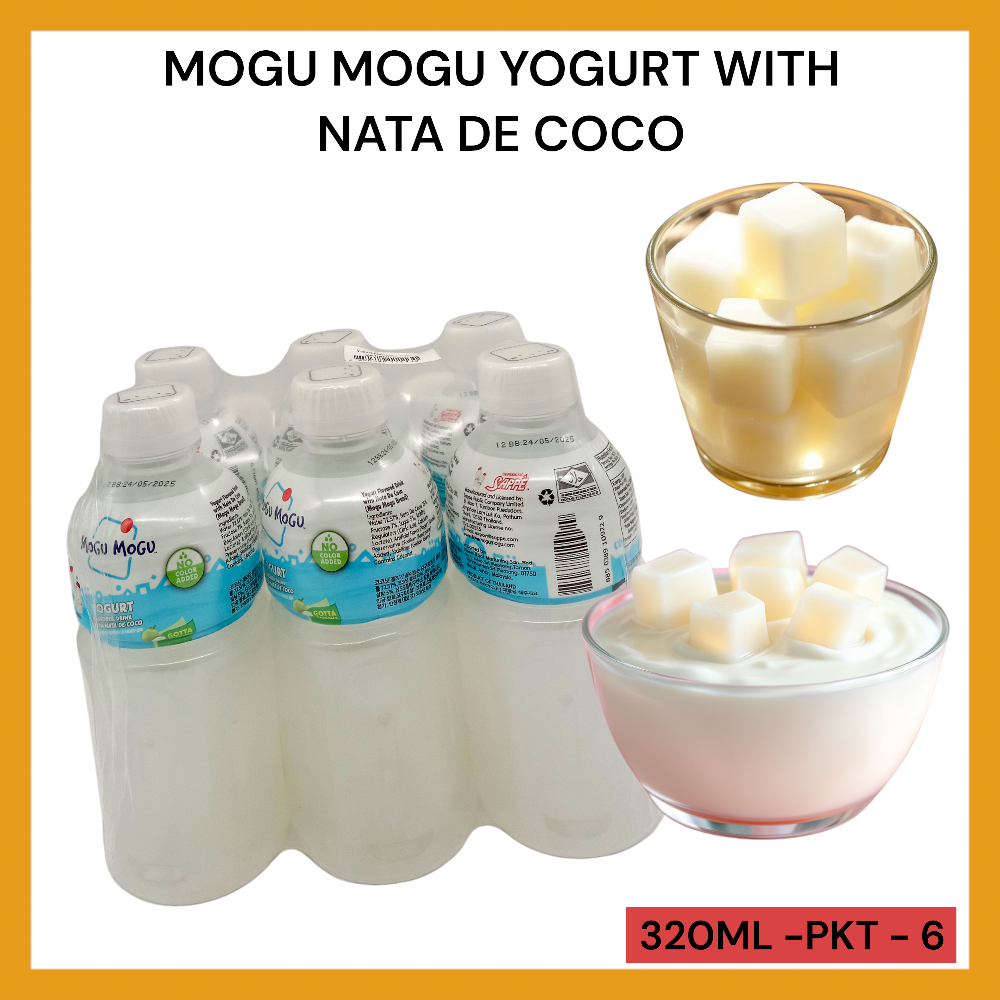 MOGU MOGU YOGURT WITH NATA DE COCO 320ML PER PKT-6