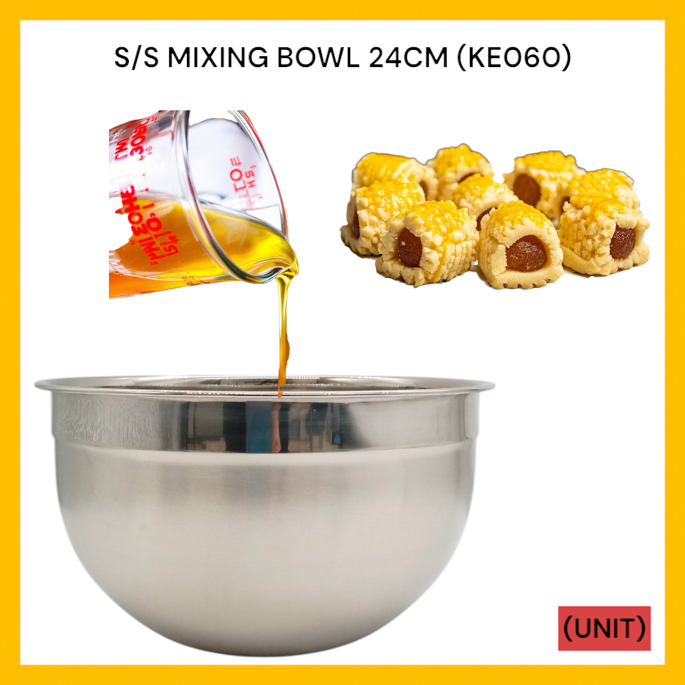 S/S MIXING BOWL 24CM (KE060) PER UNIT