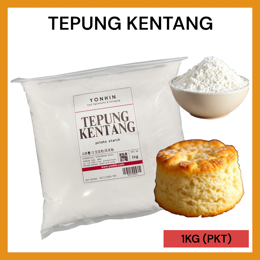 TEPUNG KENTANG (POTATO STARCH) 1KG PER PKT-R