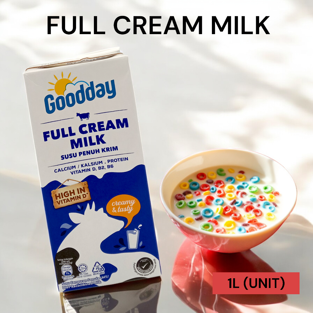 GOODDAY UHT FULL CREAM MILK 1L PER UNIT