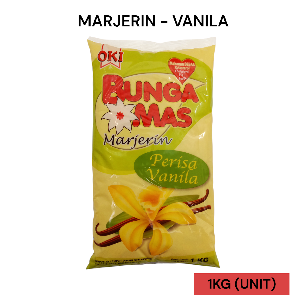 OKI BUNGA EMAS MARJERIN - VANILA 1KG PER UNIT