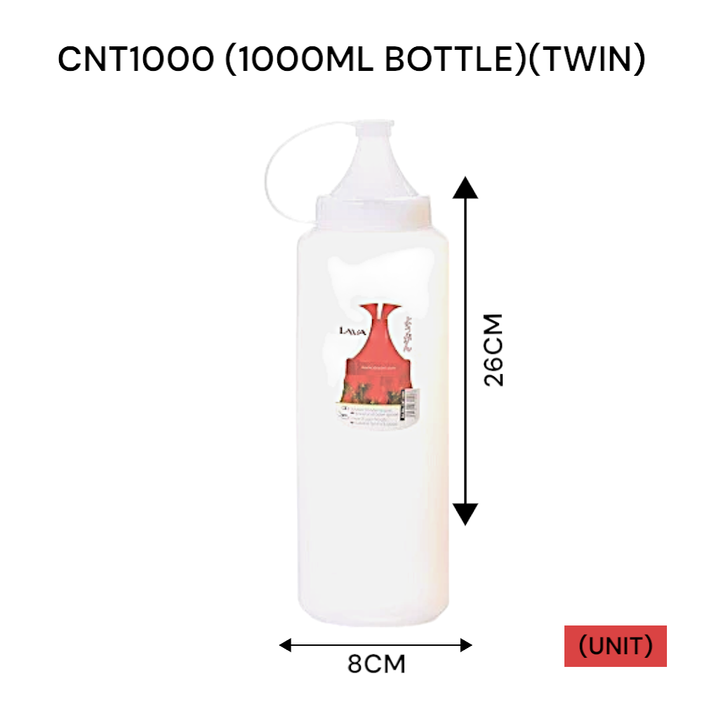 1000ML BOTTLE WITH TWIN TUBE (CNT1000)