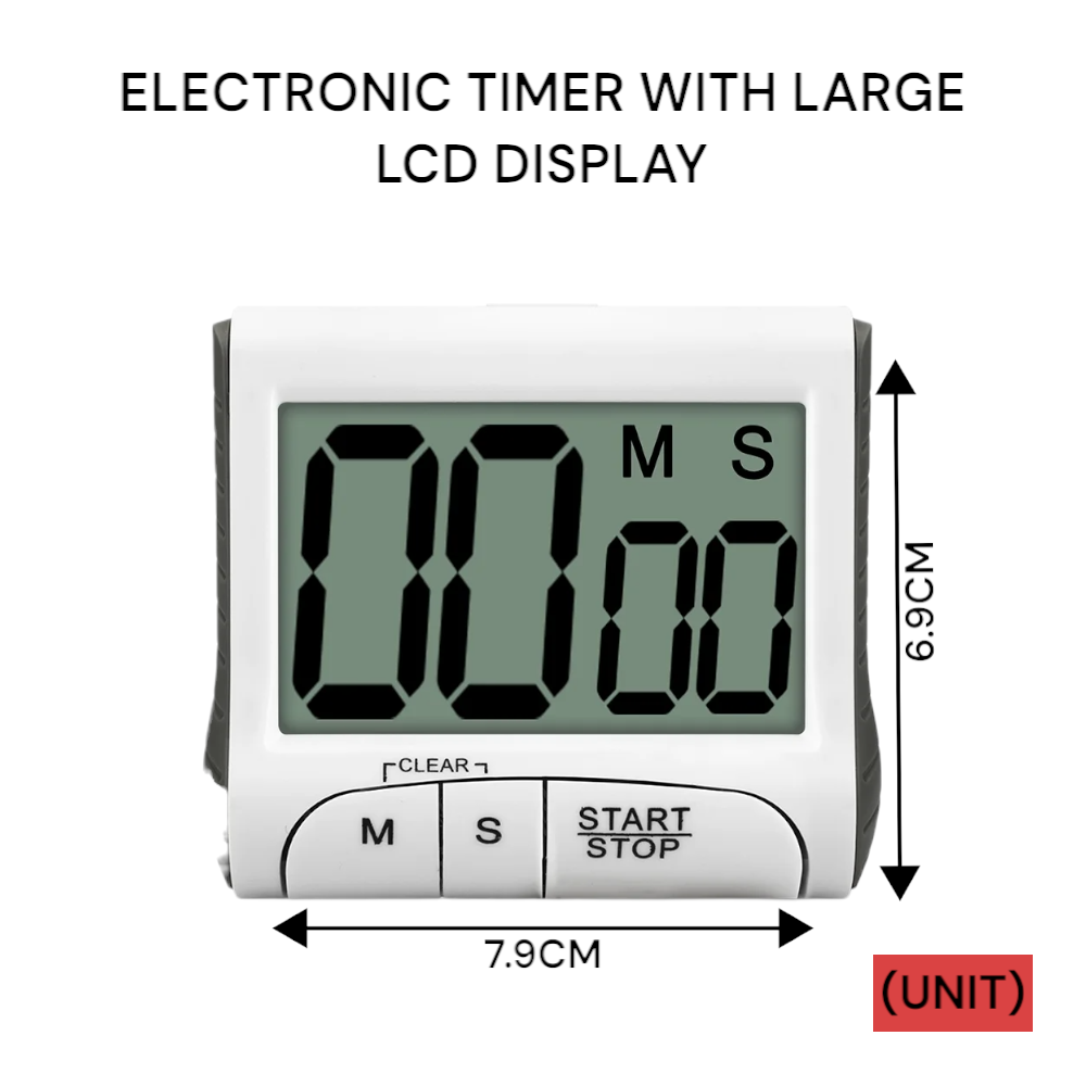 ELECTRONIC TIMER WITH LARGE LCD DISPLAY (B82A-164 801) PER UNIT