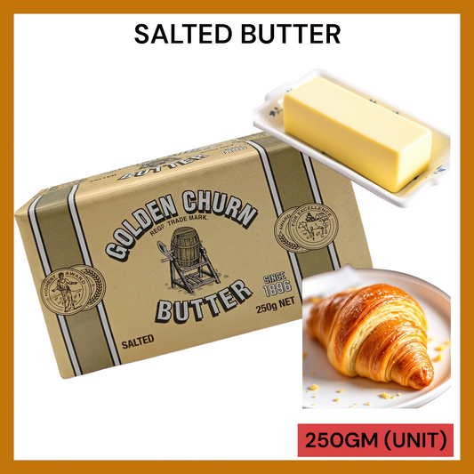 GOLDEN CHURN SALTED BUTTER 250GM PER UNIT