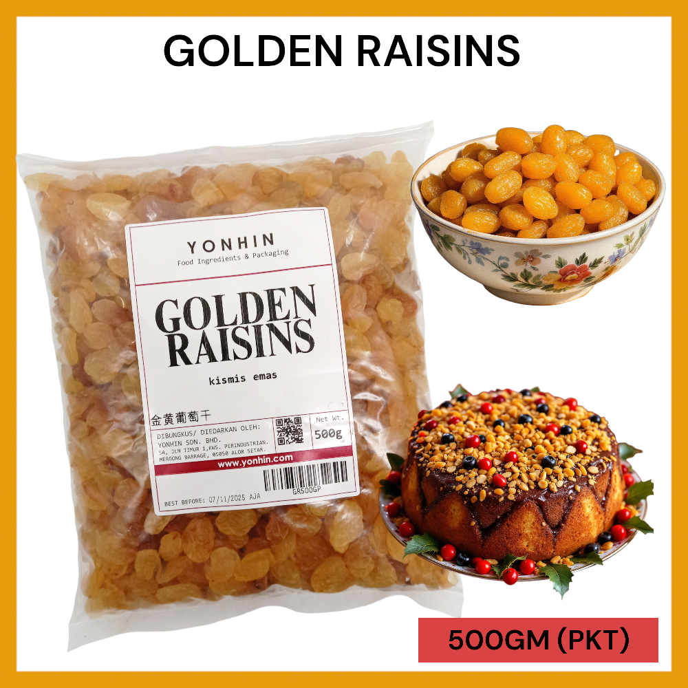 GOLDEN RAISINS 500GM PER PKT