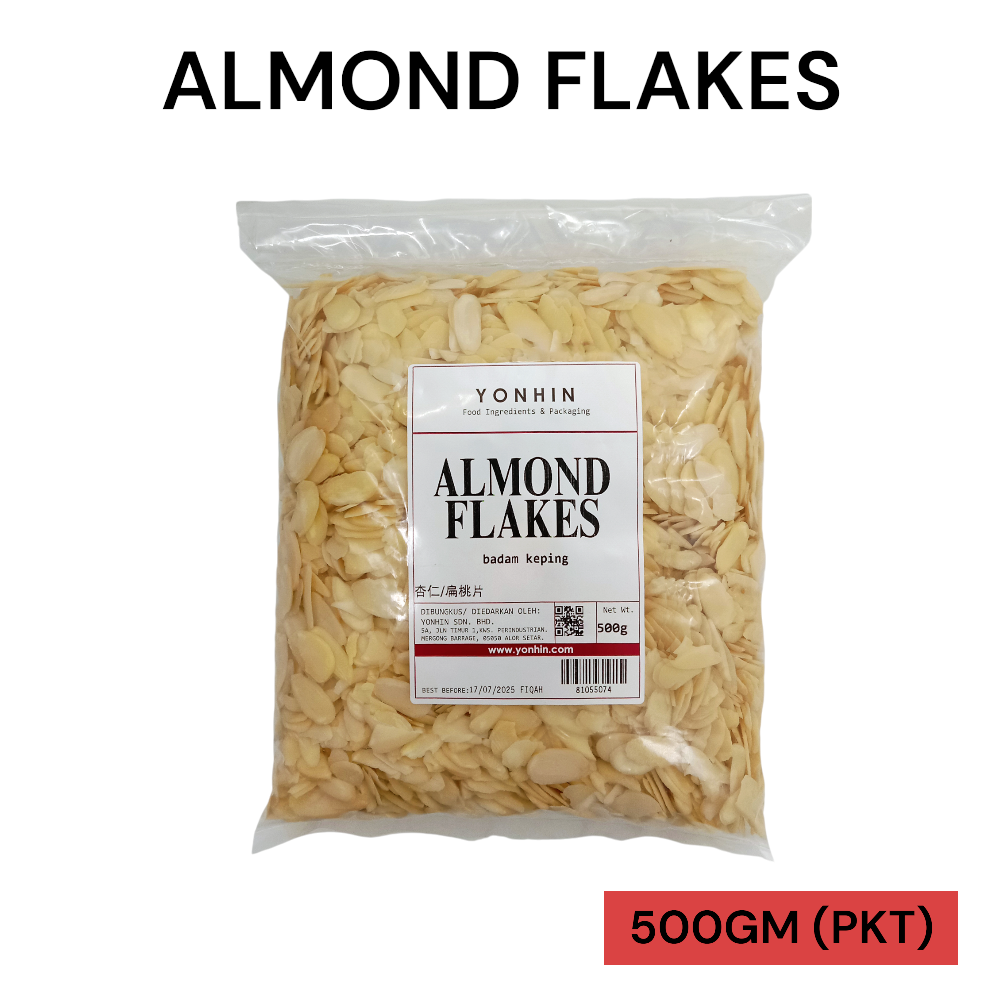 ALMOND FLAKES 500GM PER PKT