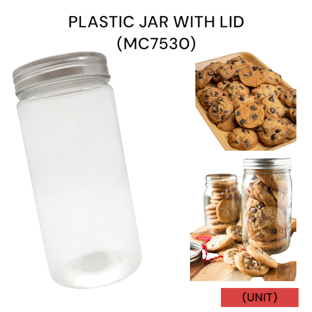 PLASTIC JAR WITH LID (MC 7530) PER UNIT