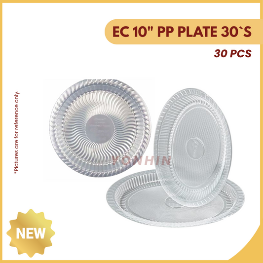 EC 10" PP PLATE 30PCS+/- -PKT