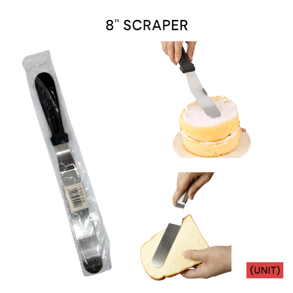 8" STAINLESS STEEL SCRAPER (T12-12)