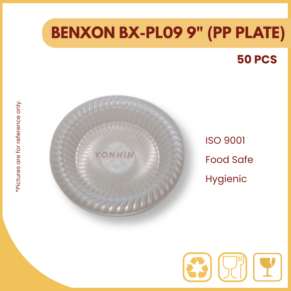 BENXON BX-PL09 9" PP PLATE-PKT-50