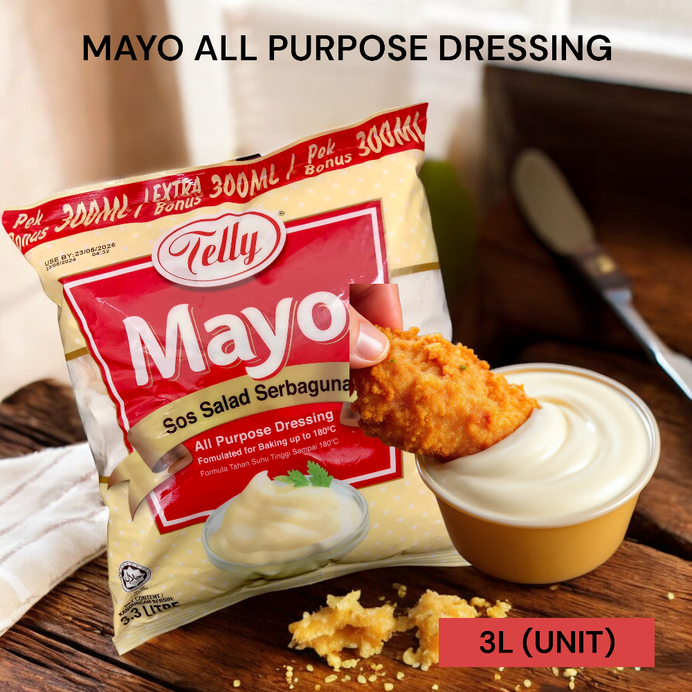TELLY MAYO ALL PURPOSE DRESSING 3LITER PER UNIT