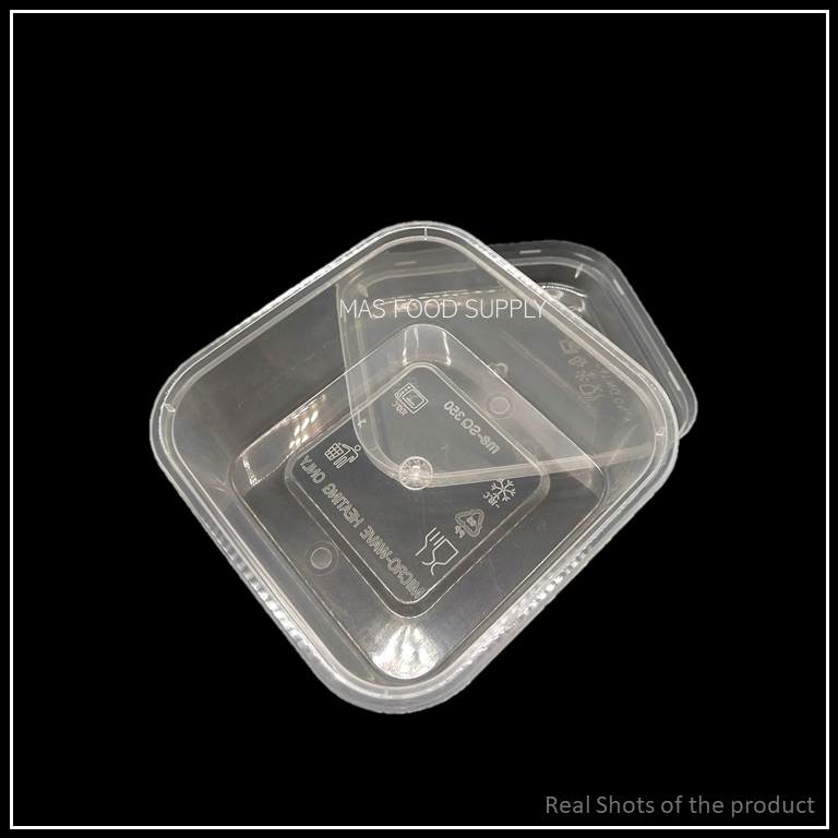 500Pcs Per Carton Square Container MS SQ 350 With Lid