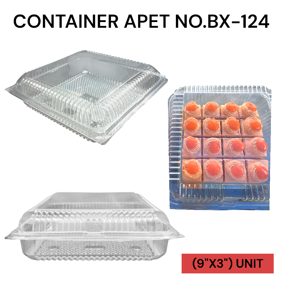 CONTAINER APET NO.BX-124 (9"X3") PER UNIT