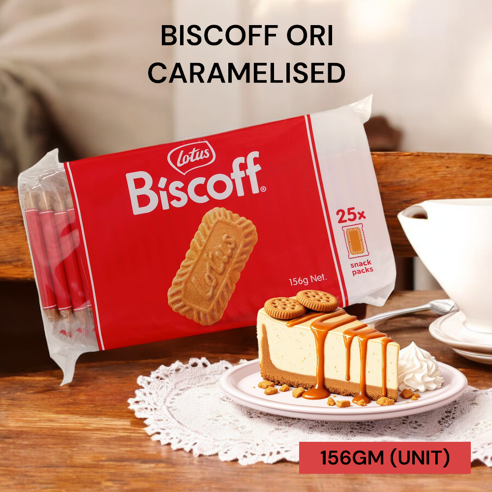 BISCOFF ORI CARAMELISED 156GM PER UNIT