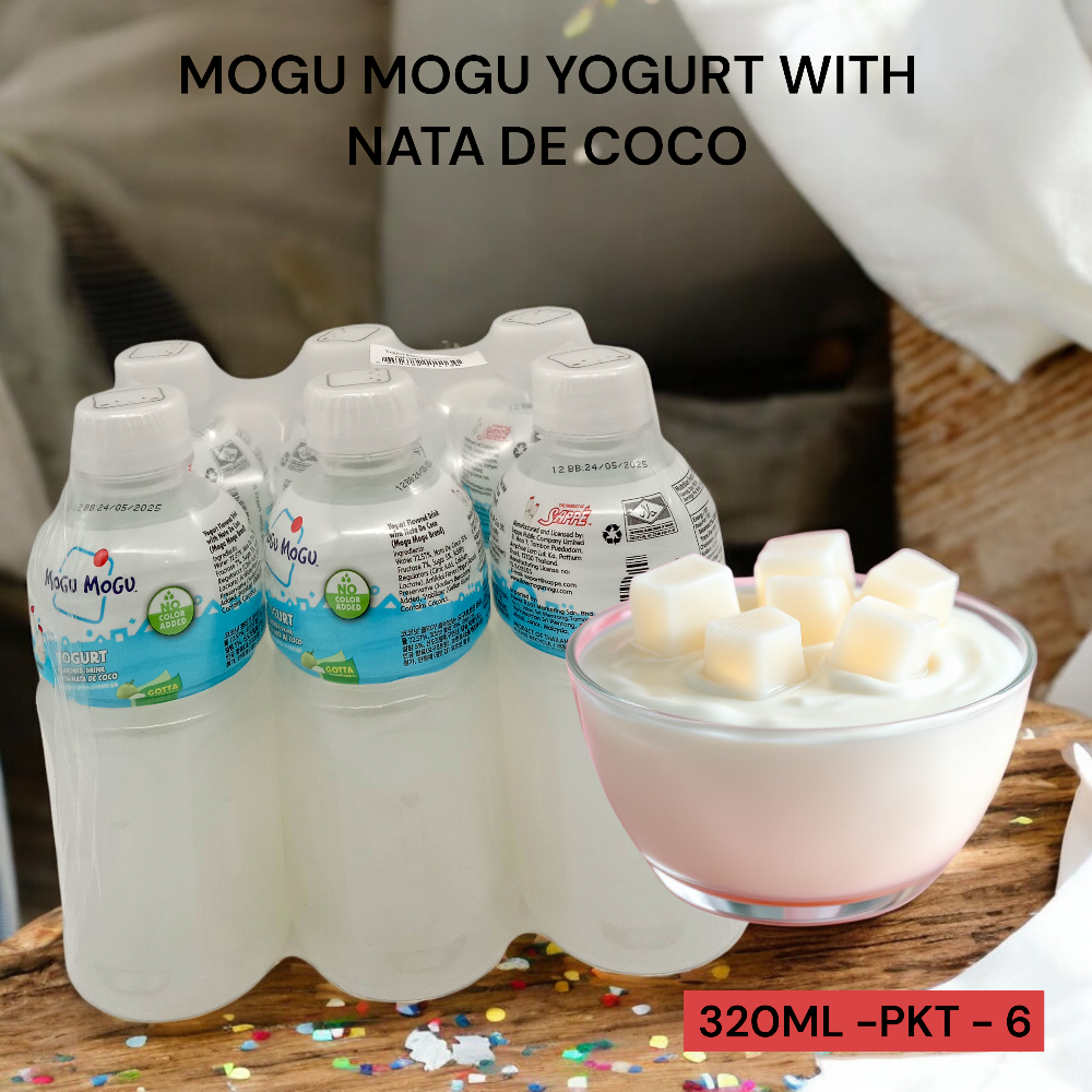 MOGU MOGU YOGURT WITH NATA DE COCO 320ML PER PKT-6
