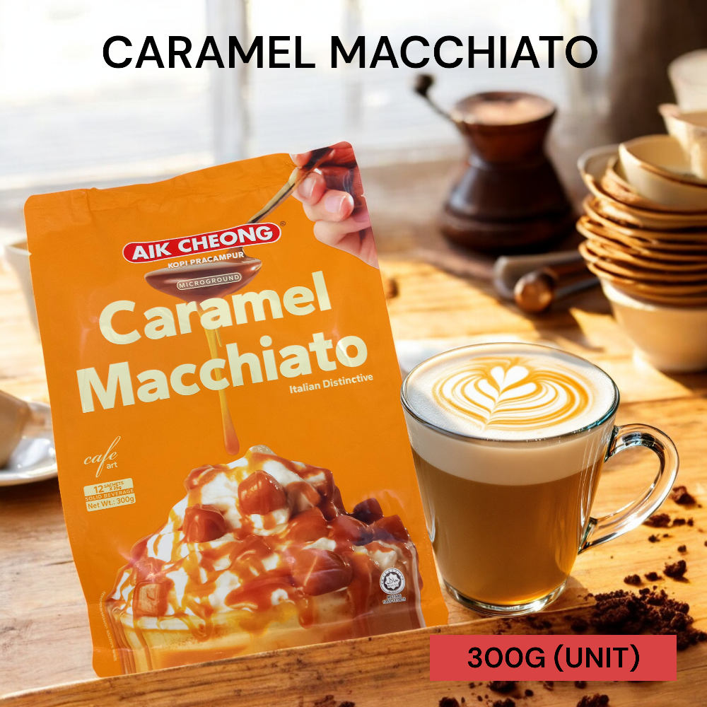 AIK CHEONG CAFE ART CARAMEL MACCHIATO 300G PER UNIT