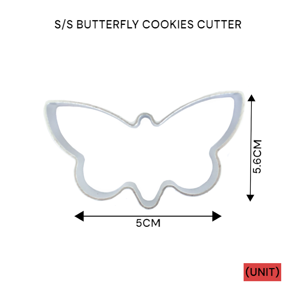 S/S BUTTERFLY COOKIES CUTTER PER UNIT