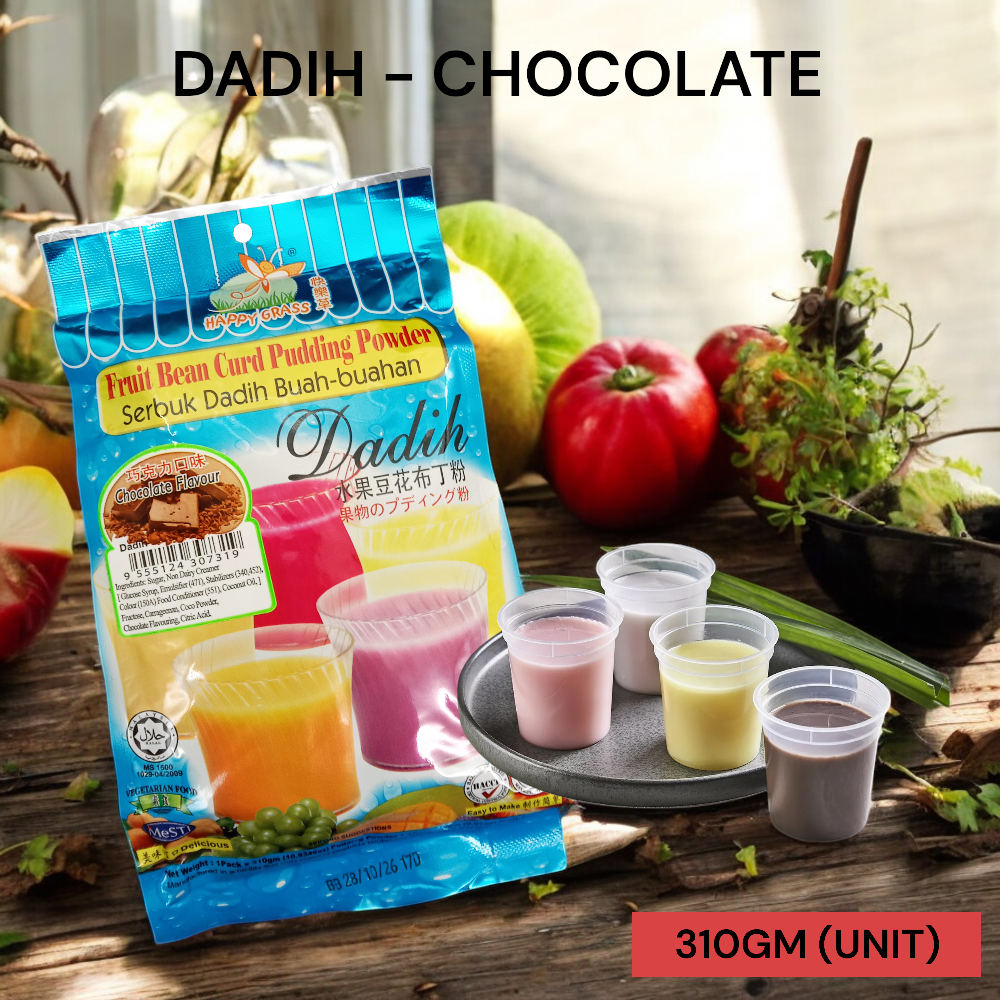 HAPPY GRASS SERBUK DADIH - CHOCOLATE 310GM PER UNIT