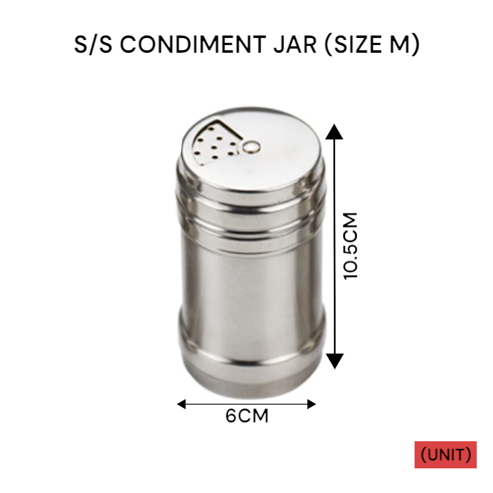 STAINLESS STEEL CONDIMENT JAR (SIZE M) (SS-1505)