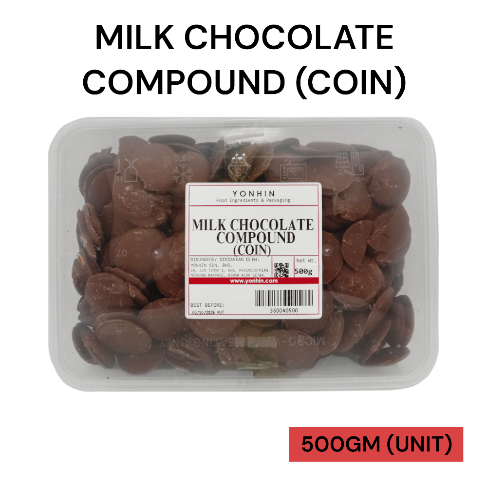 MILK CHOCOLATE COMPOUND (COIN) 500GM PER UNIT