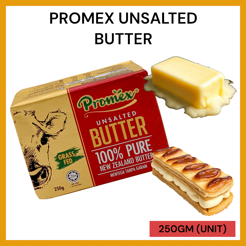 PROMEX UNSALTED BUTTER 250G PER UNIT
