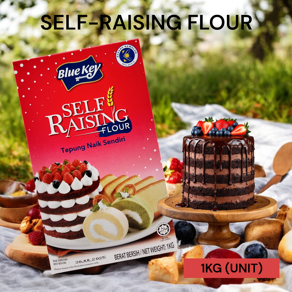 BLUEKEY SELF-RAISING FLOUR 1KG PER UNIT