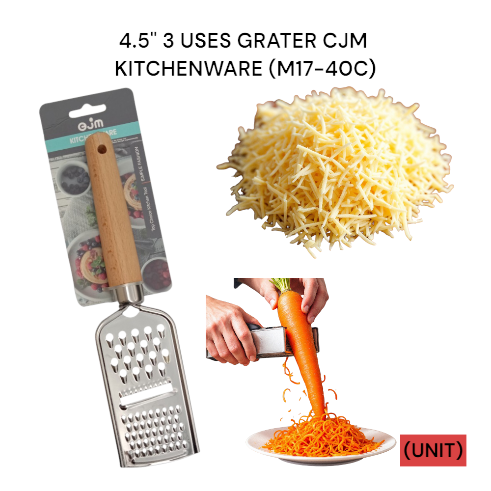 4.5" 3 USES GRATER CJM KITCHENWARE (M17-40C) PER UNIT