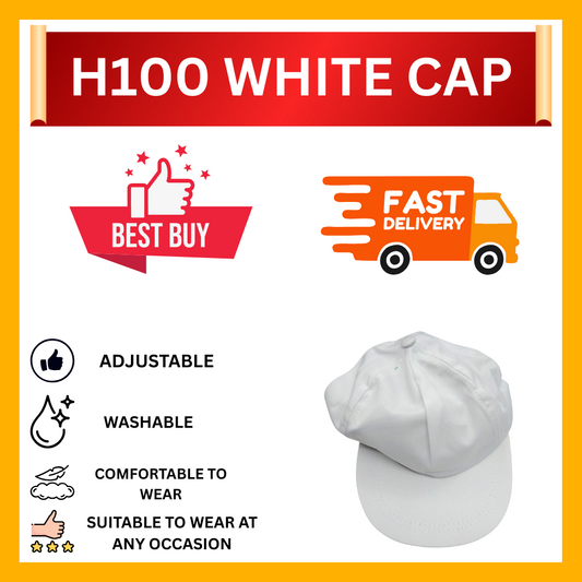 H100 WHITE CAP (CT-40) (READY STOCK)