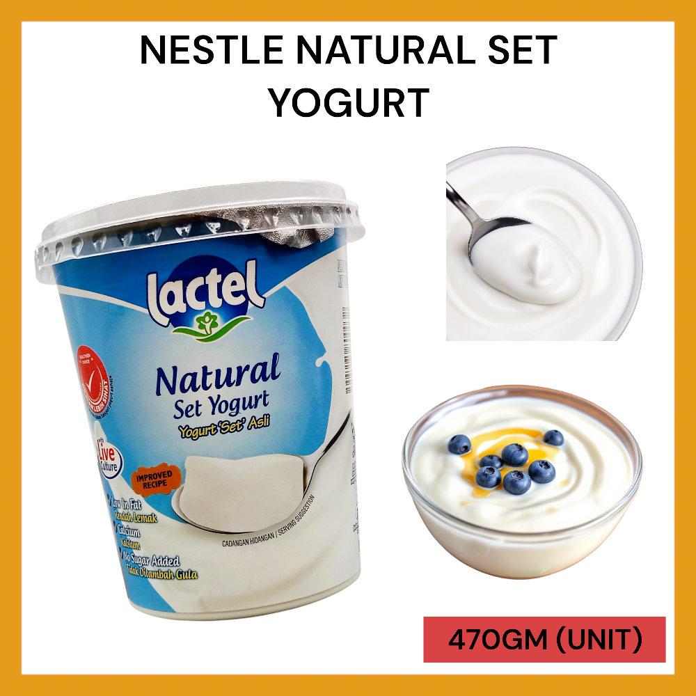 NESTLE NATURAL SET YOGURT 470GM PER UNIT