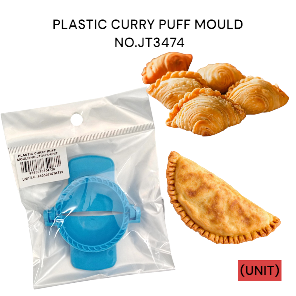 PLASTIC CURRY PUFF MOULD NO.JT3474 PER UNIT