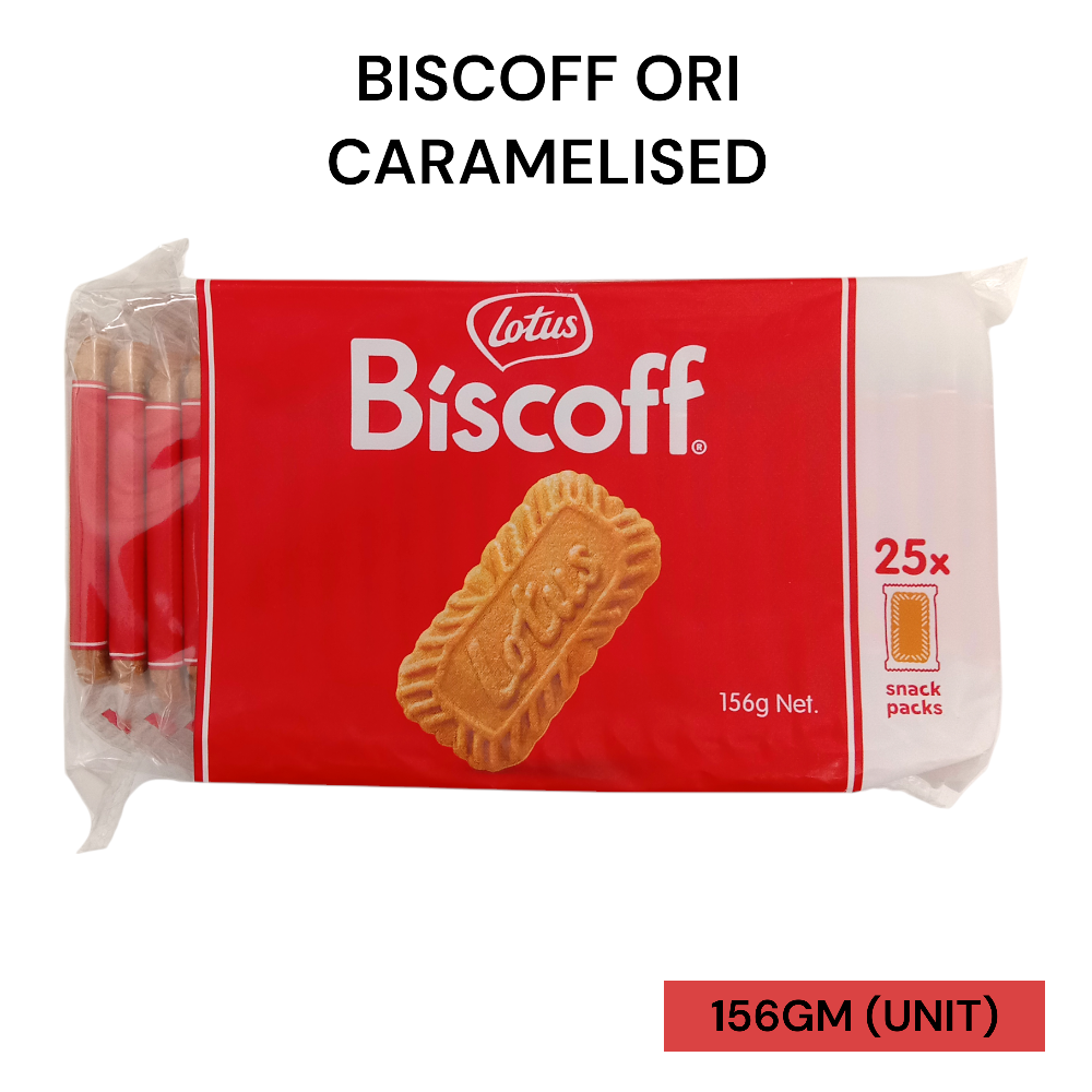 BISCOFF ORI CARAMELISED 156GM PER UNIT