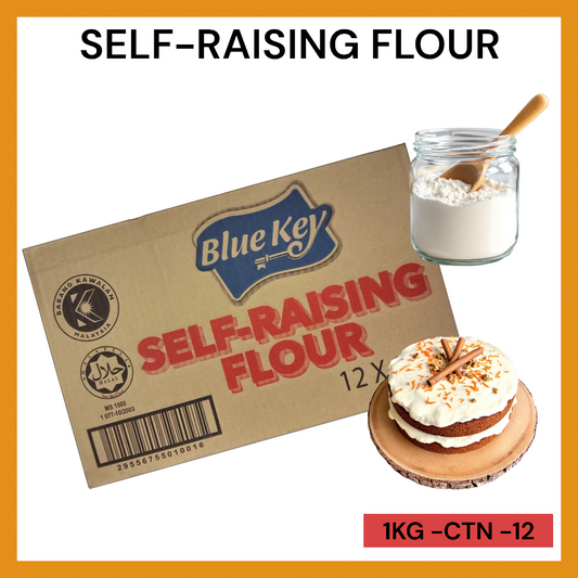 BLUEKEY SELF-RAISING FLOUR 1KG PER CTN-12