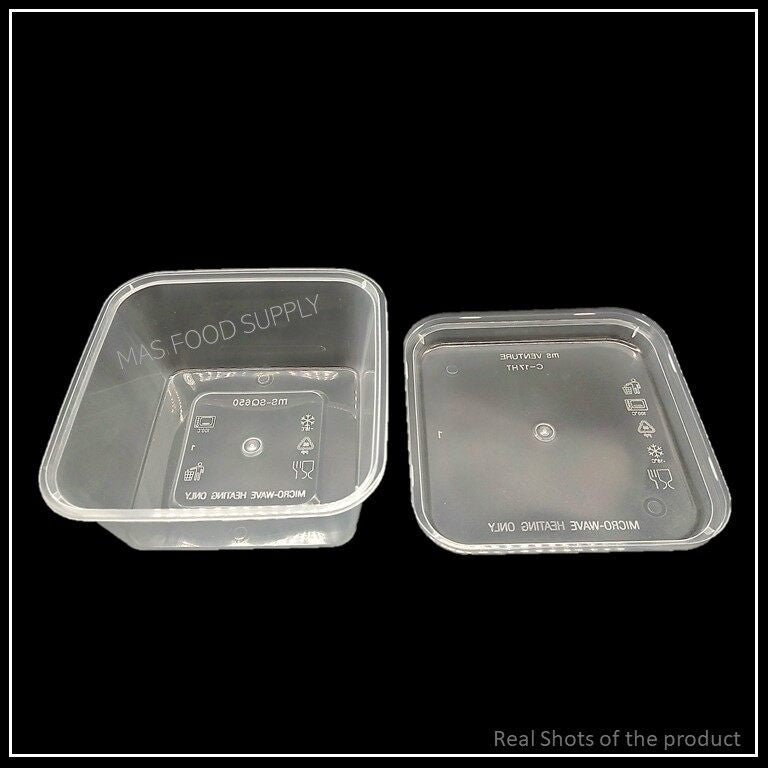 500Sets Per Carton Square Container MS SQ 650 With Lid