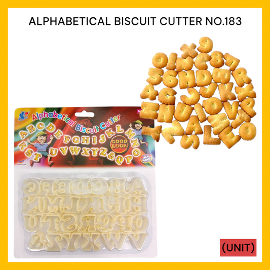 ALPHABETICAL BISCUIT CUTTER NO.183 PER UNIT