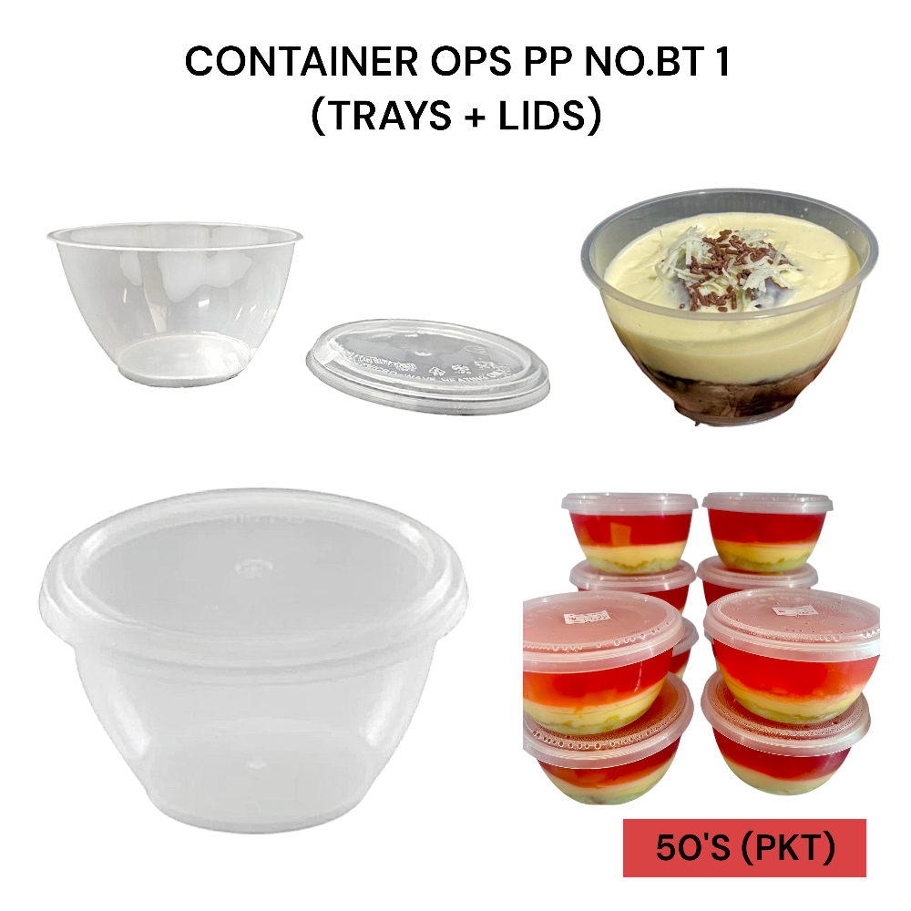 FC200(W2) ROUND CONTAINER PUDDING PER PKT-50'S