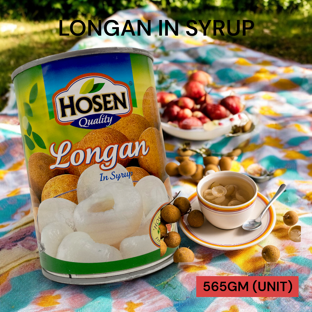 HOSEN LONGAN IN SYRUP 565GM PER UNIT