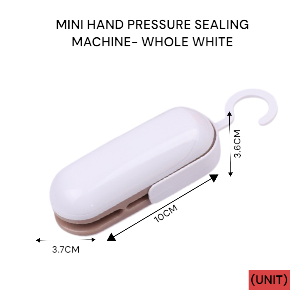 MINI HAND PRESSURE SEALING MACHINE-WHOLE WHITE PER UNIT