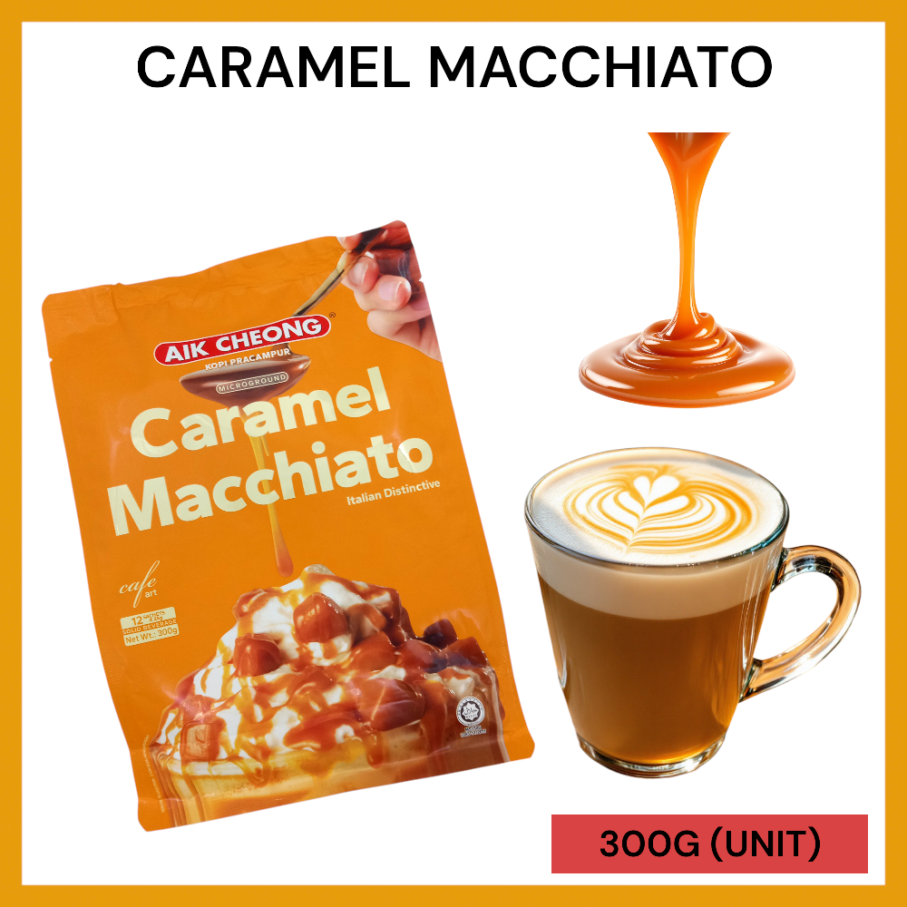 AIK CHEONG CAFE ART CARAMEL MACCHIATO 300G PER UNIT