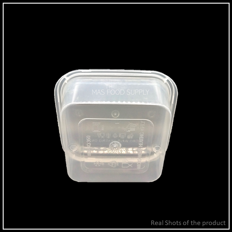 500Pcs Per Carton Square Container MS SQ 350 With Lid