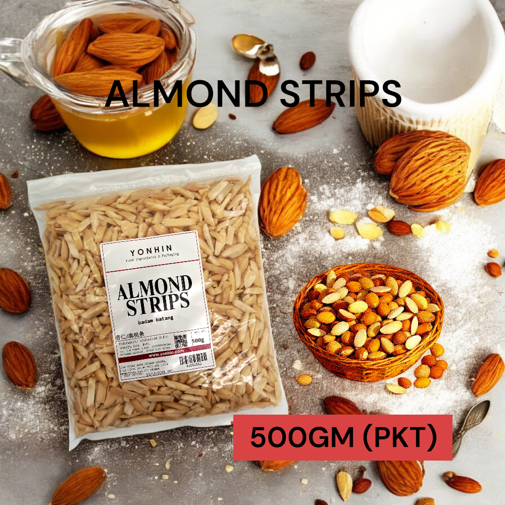 ALMOND STRIPS 500GM PER PKT