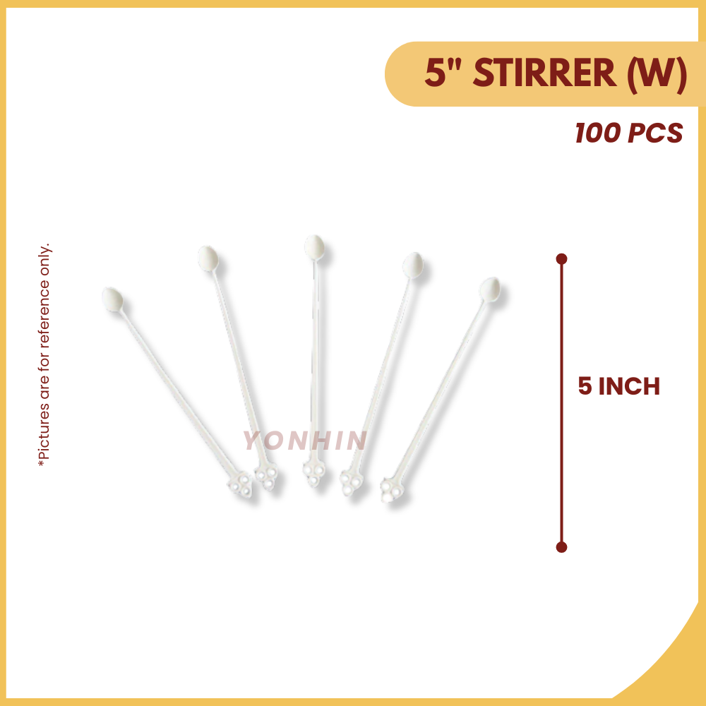 5" STIRRER (W) 100+/-PCS-UNIT