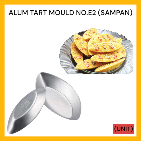 ALUM TART MOULD NO.E2 (SAMPAN) 10PCS PER PKT