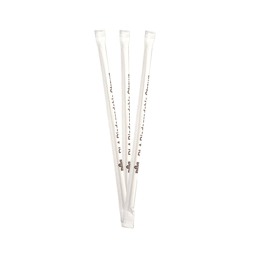 6X230MM BIODEGRADABLE STRAW (INDIVIDUAL PACK) 100'S Per Pack