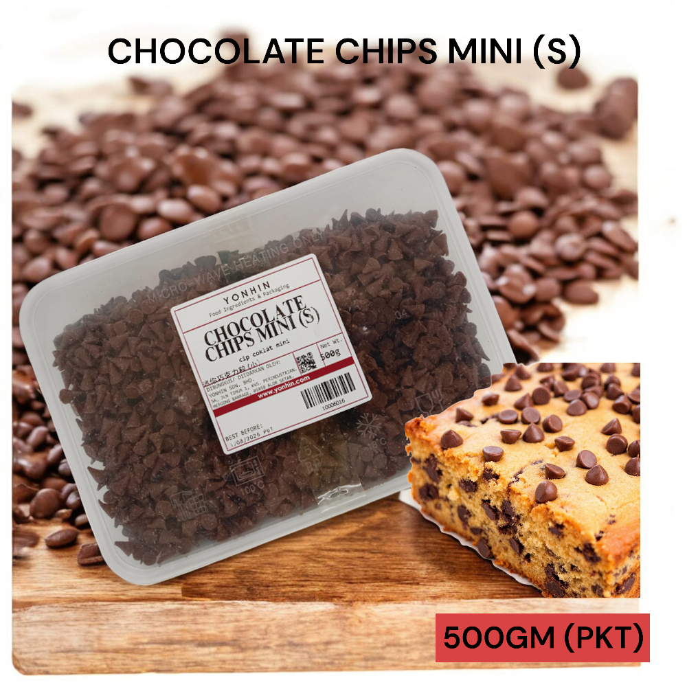 CHOCOLATE CHIPS MINI (S) 500GM PER PKT