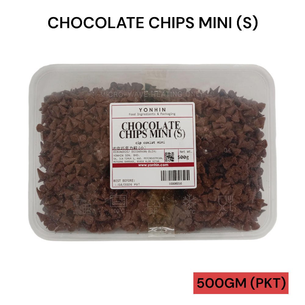 CHOCOLATE CHIPS MINI (S) 500GM PER PKT