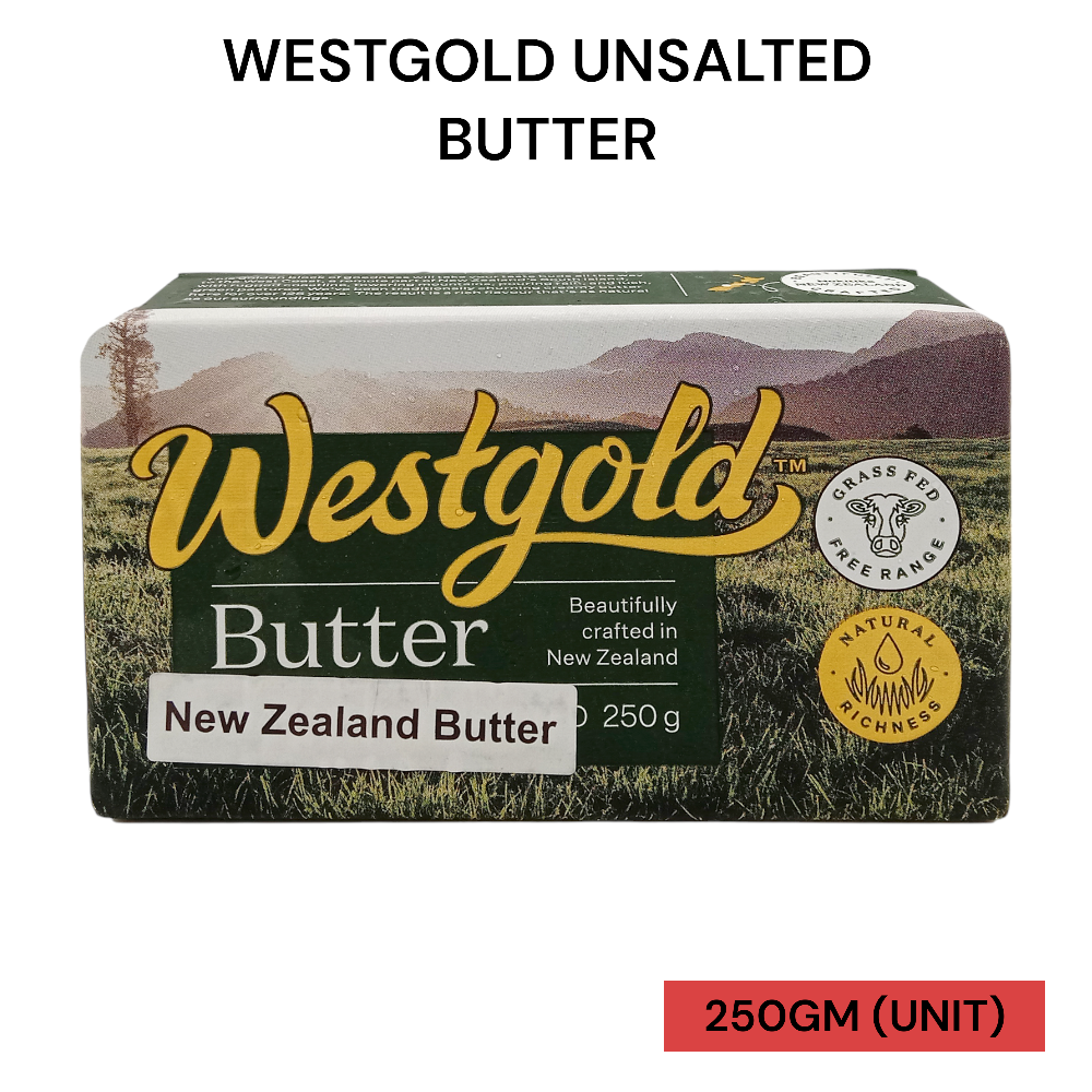 WESTGOLD UNSALTED BUTTER 250G PER UNIT