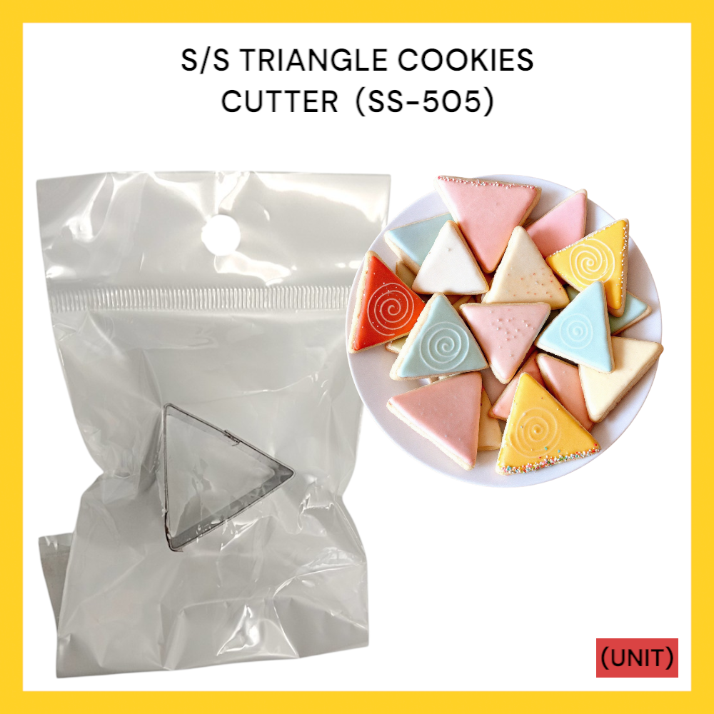 S/S TRIANGLE COOKIES CUTTER NO.SS-505 PER UNIT
