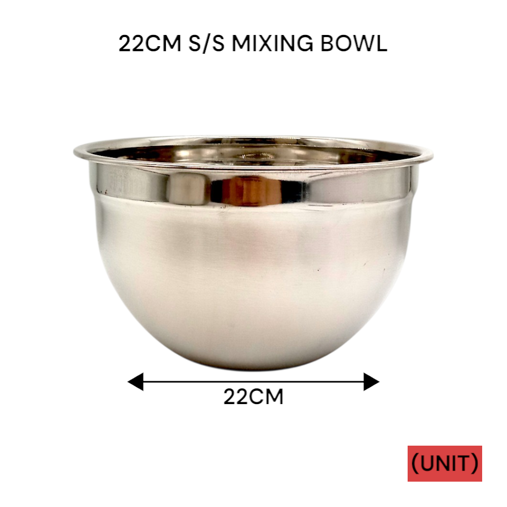 22 CM S/S MIXING BOWL PER UNIT