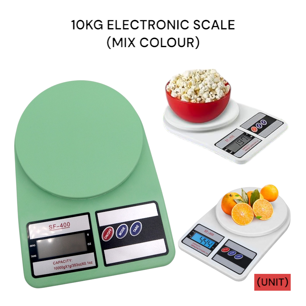 10KG ELECTRONIC SCALE WITH MIX COLOUR (SF-400)